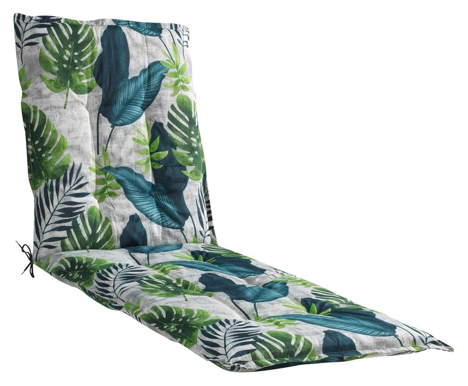 GO-DE Liegenauflage CELINE, B 60 x L 190 cm, Grau, Gartenliegeauflage, (1 St), Gartenauflage für Gartenliege