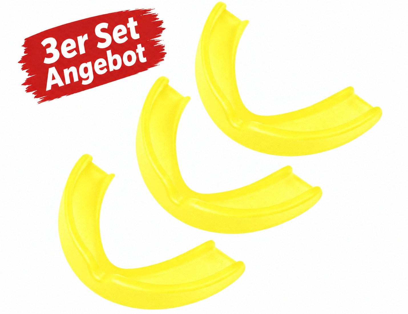 BAY-Sports Zahnschutz 3x Spar Set Kinder Zahnschützer Mundschutz BUNT Sport Mundschutz, Kids bis 12 Jahre
