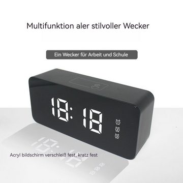 AUKUU Wecker Elektronische Elektronische Uhr aus Acryl multifunktionaler Wecker einfache Touch elektronische Uhr