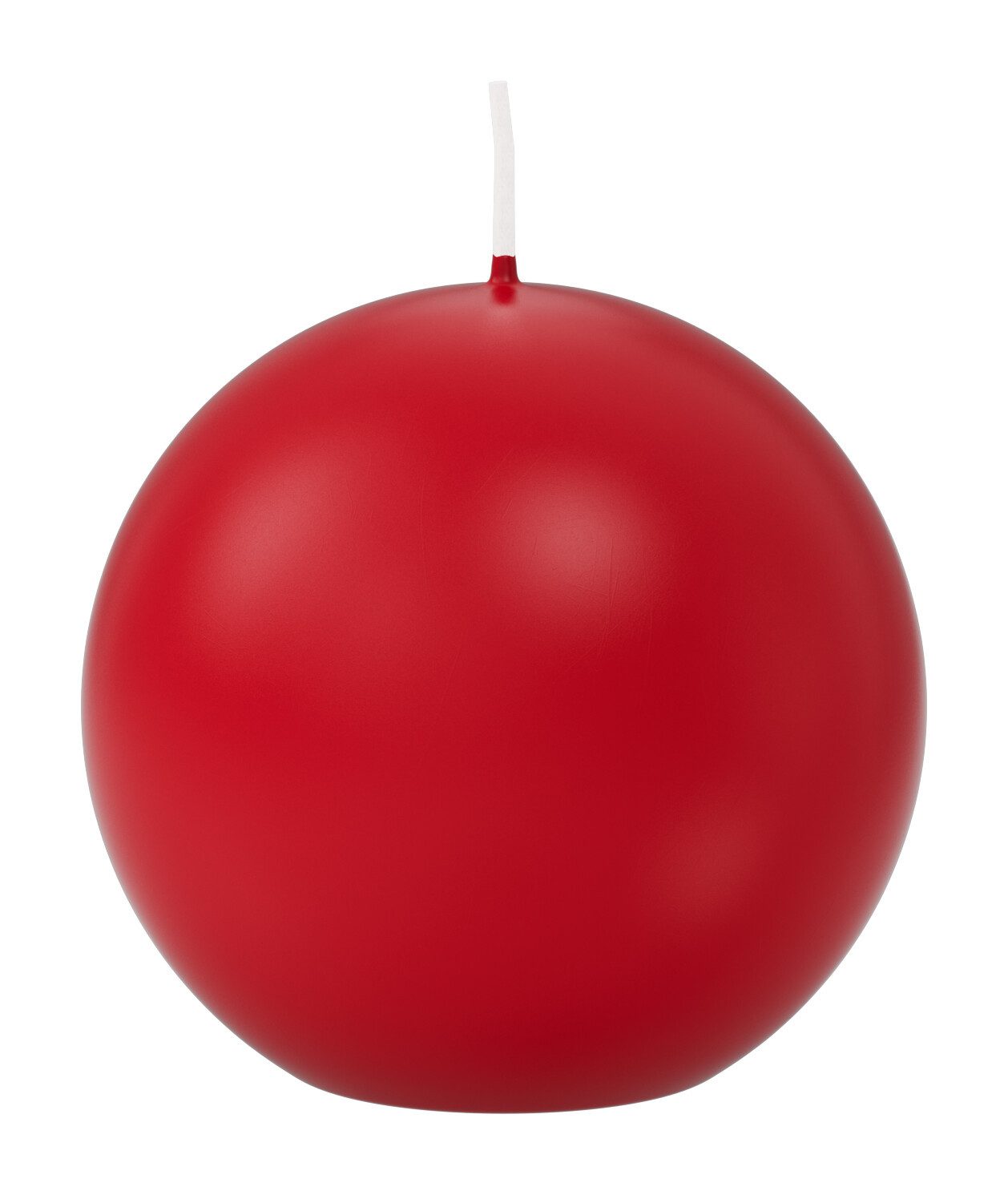 Wiedemann Kerzen Kugelkerze Kugelkerzen Rot Ø 80 mm, 6 Stück