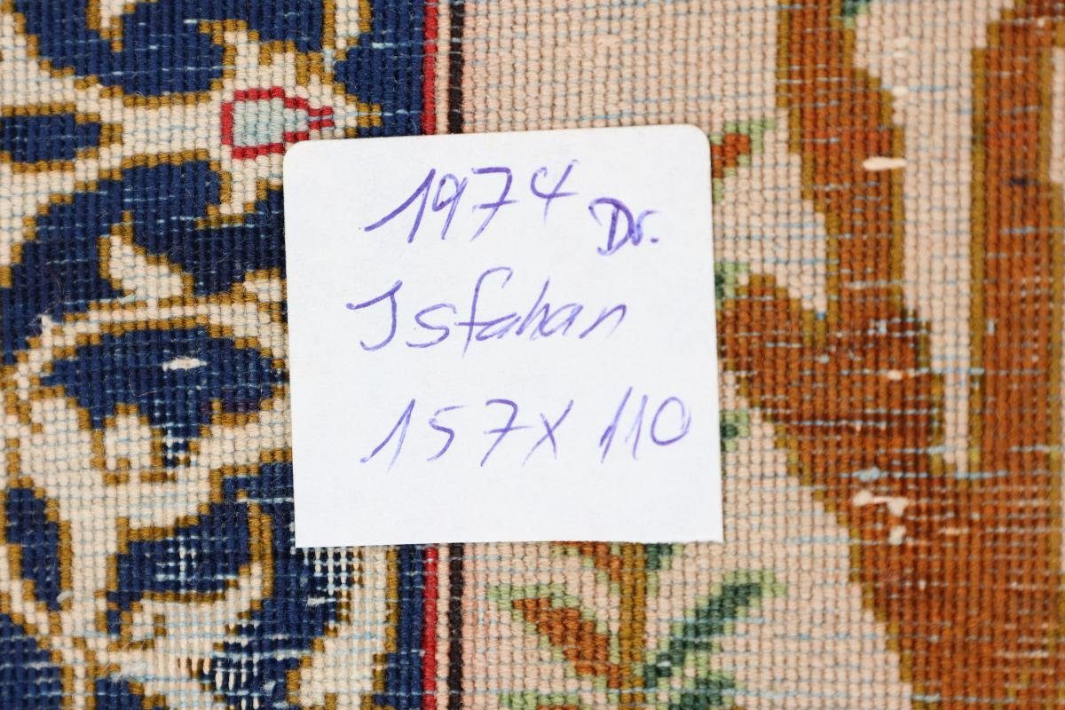 Orientteppich Isfahan Seidenkette 100x157 Nain 6 rechteckig, Orientteppich, Höhe: mm Trading, Handgeknüpfter