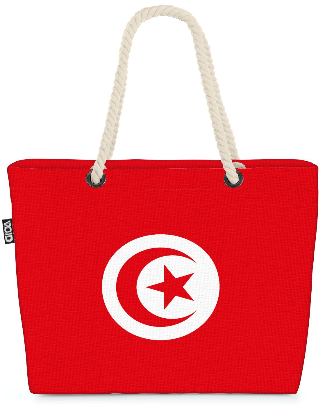 VOID Strandtasche (1-tlg), Tunesien Flagge WM Länderflagge Fahne