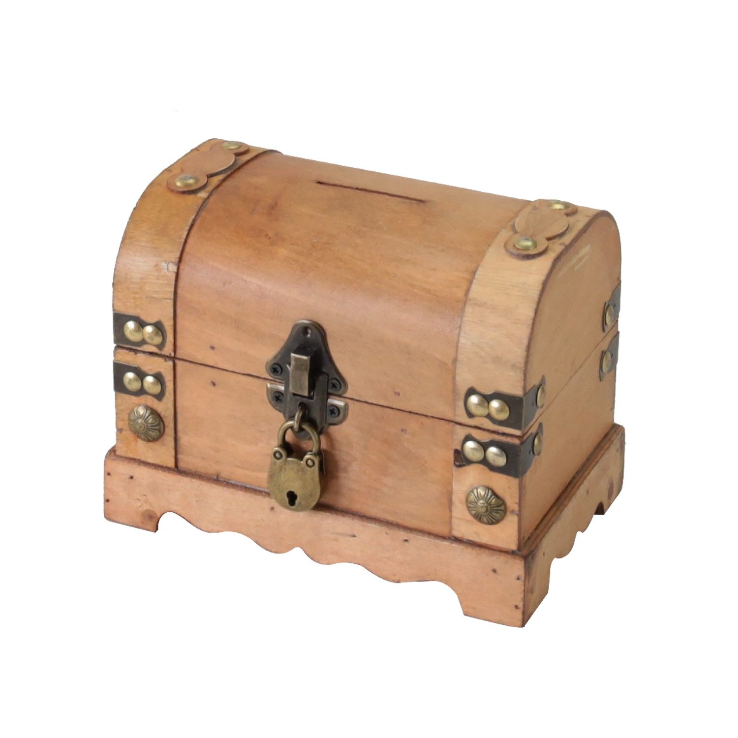 HMF Geldkassette Spardose aus Holz mit Schloss (1 St), dekorative Aufbewahrungsbox mit Schloss, 18,5 x 12 x 14 cm, Namibia