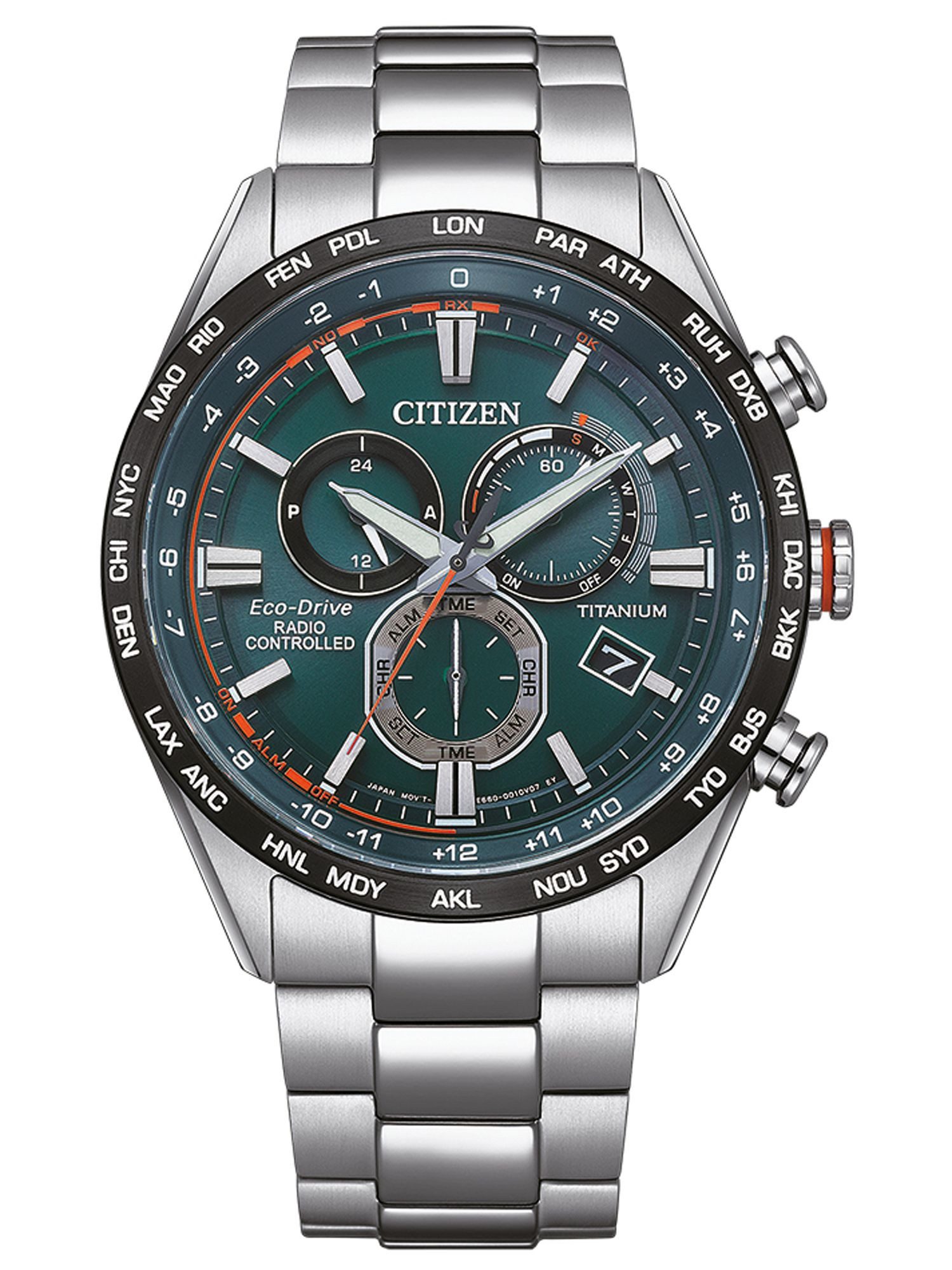Citizen Chronograph CB5946-82X CB5946-82X, Citizen CB5946-82X Funkuhr Eco Drive Uhr Herrenuhr Titan Chrono Alarm