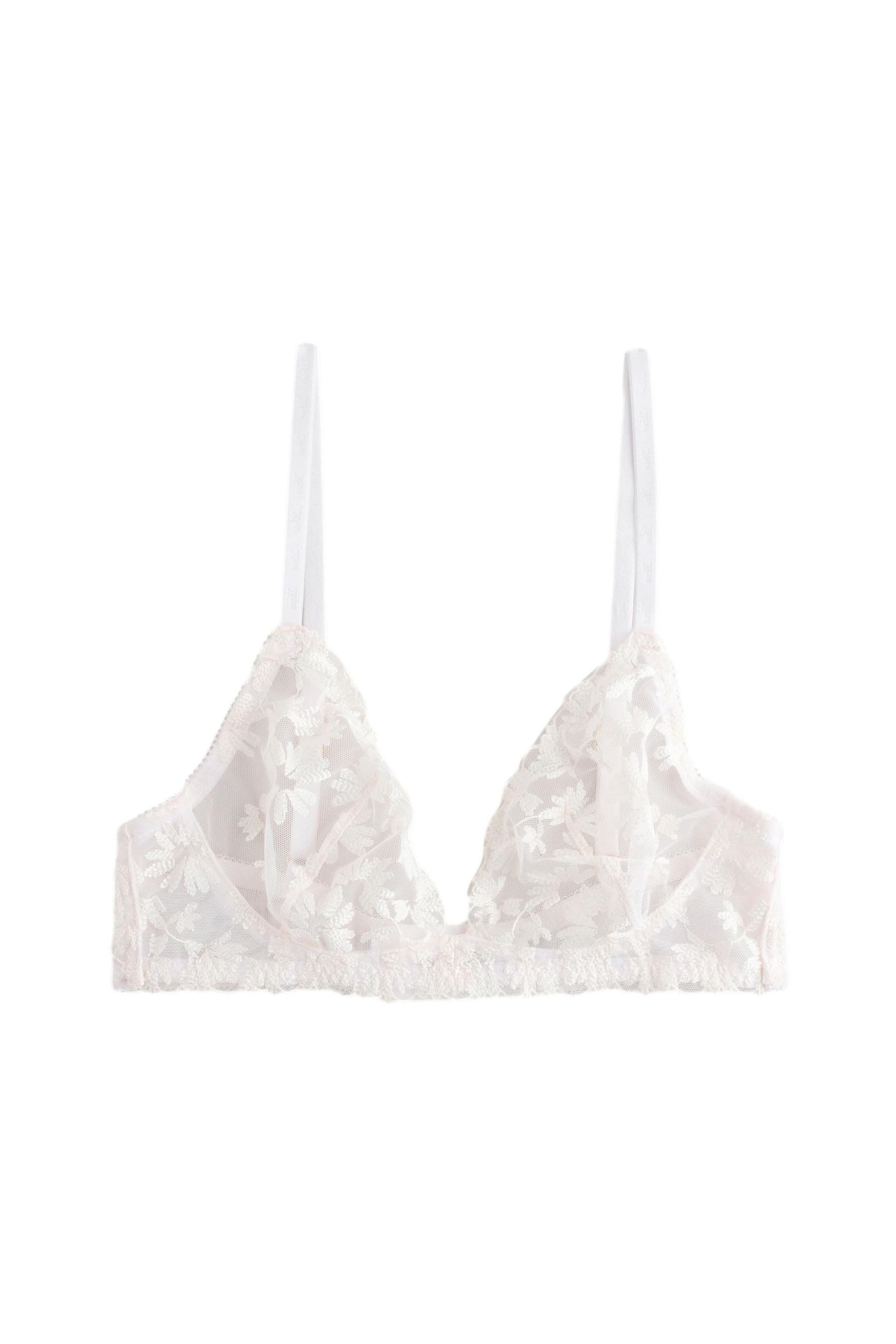 self Bralette-BH Spitzen-Bralette mit Blumenprint (1-tlg)