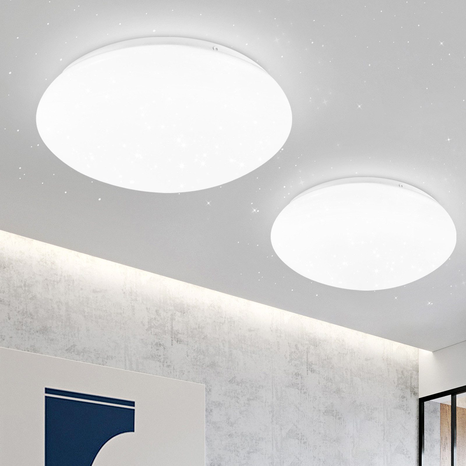 ZMH LED Deckenleuchte Wohnzimmer Ø16.5CM Rund günstig online kaufen