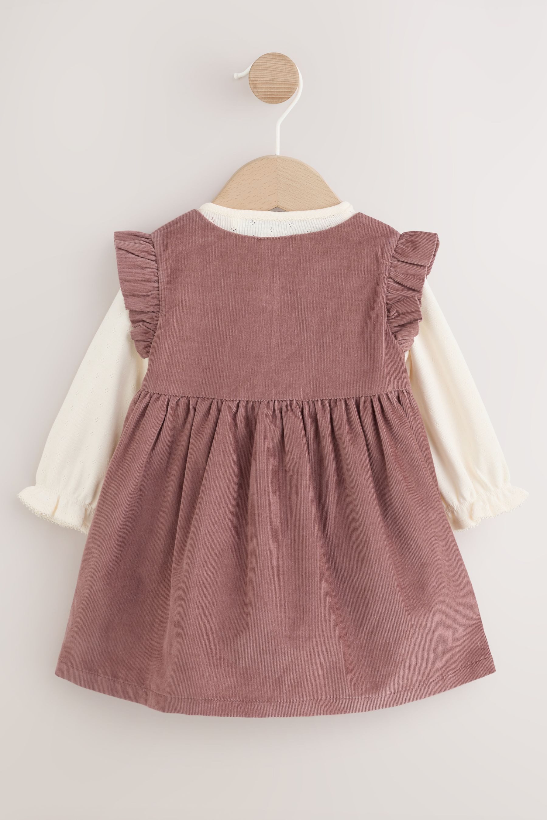 Next Latzkleid 3er Set Baby Trägerkleid, Bodysuit & Strumpfhose (3-tlg) – Bild 2 von 5