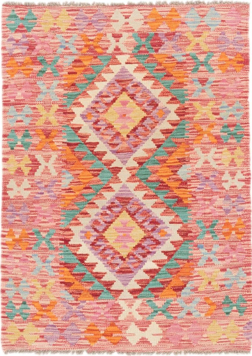 Orientteppich Kelim Afghan 83x116 Handgewebter Orientteppich, Nain Trading, rechteckig, Höhe: 3 mm