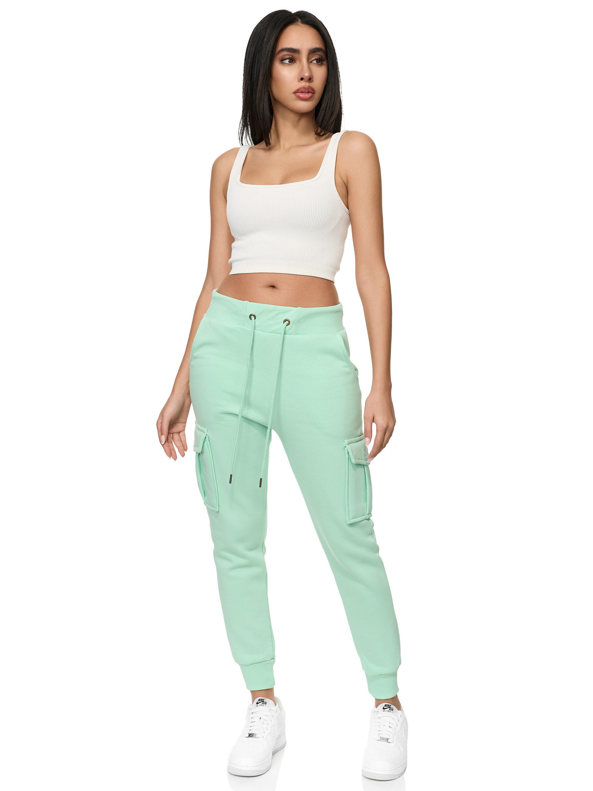 REPUBLIX Jogginghose ELISE Damen Cargo Jogger Sporthose Jogging Sweat Pants