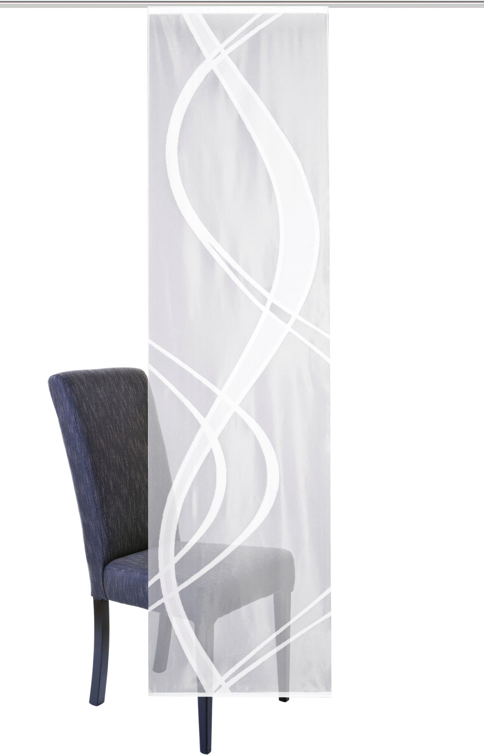 HOME WOHNIDEEN Schiebegardine TIBASO (1 St), Paneelwagen, transparent, Wirkware, transparent