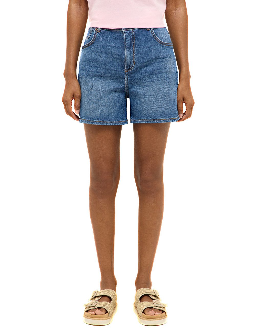 MUSTANG Mom-Jeans Damen Style Charlotte Shorts