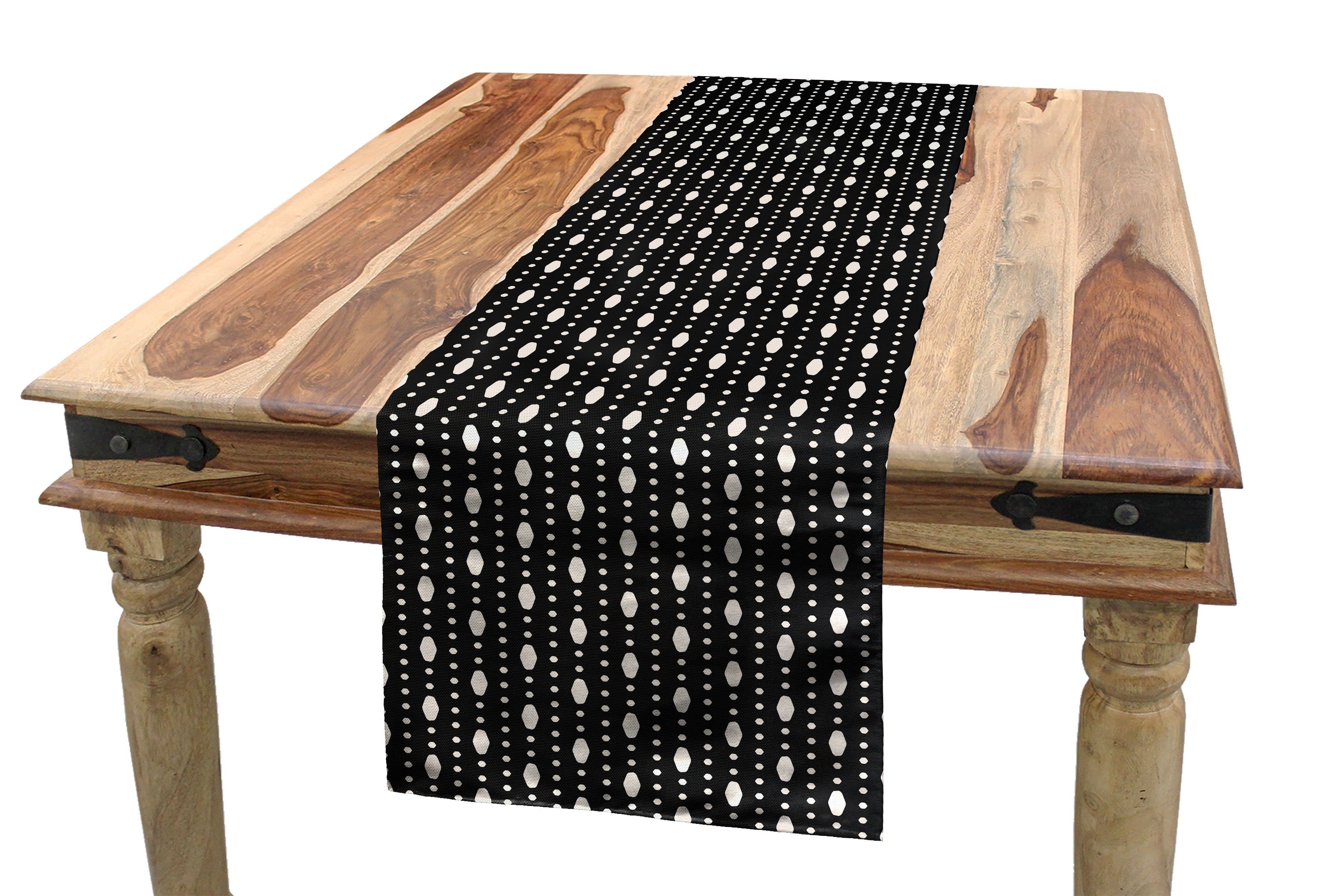Abakuhaus Tischläufer Esszimmer Küche Rechteckiger Dekorativer Tischläufer, Art Deco Minimalist Gepunktet Muster