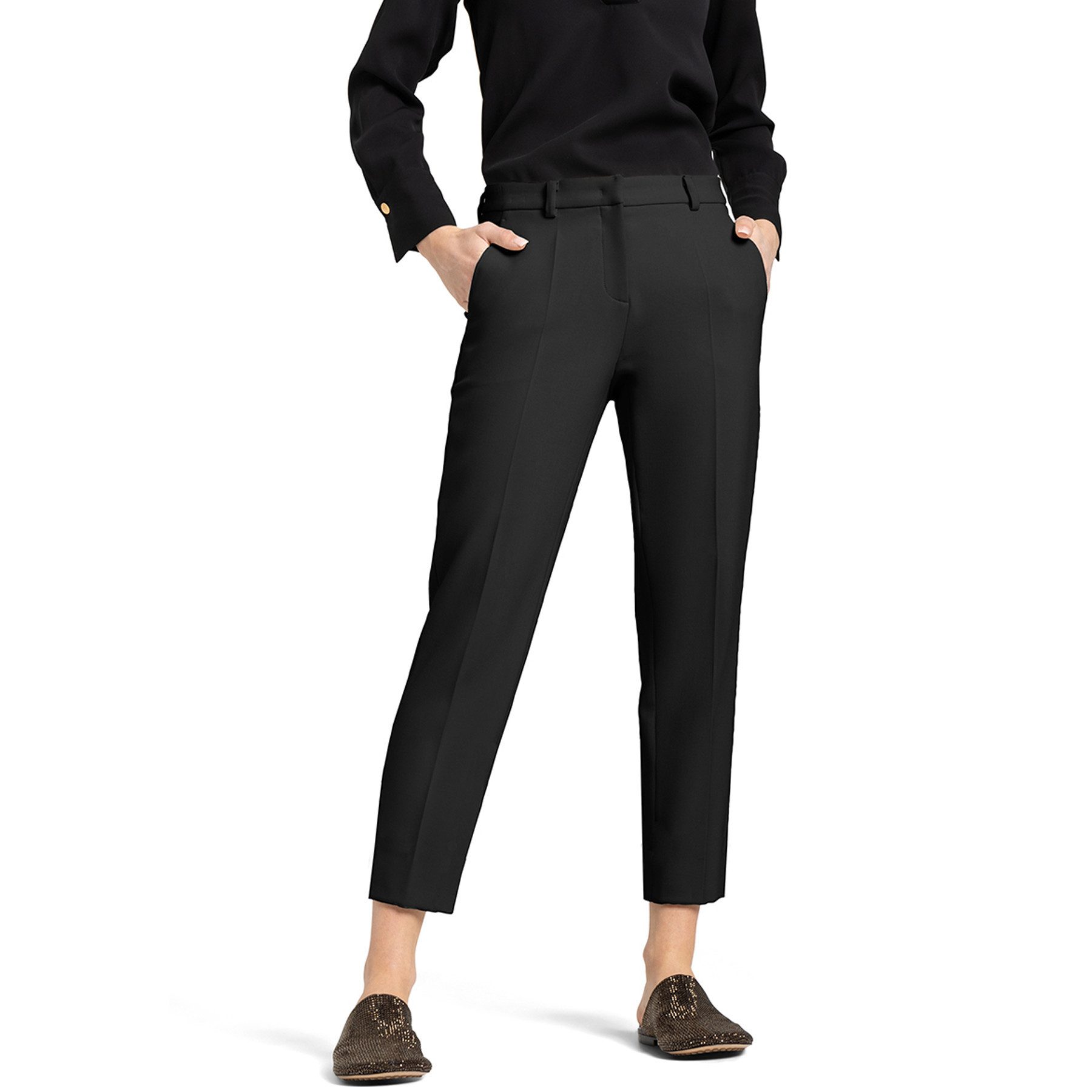 Cambio Chinohose Hose KRYSTAL mit Baumwolle günstig online kaufen