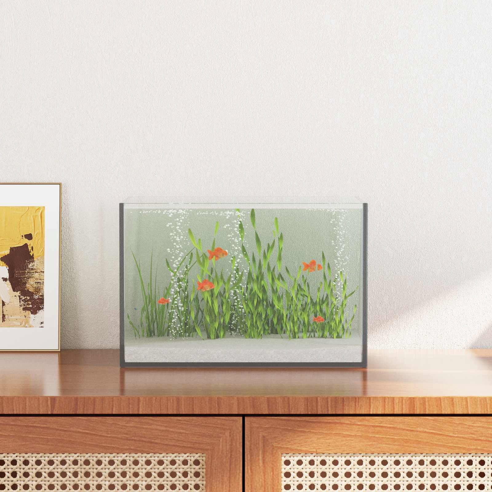 vidaXL Aquarium 30 x 20 x 20 cm Aquarium mit Speicher Weiß 30x20x20 cm Glas