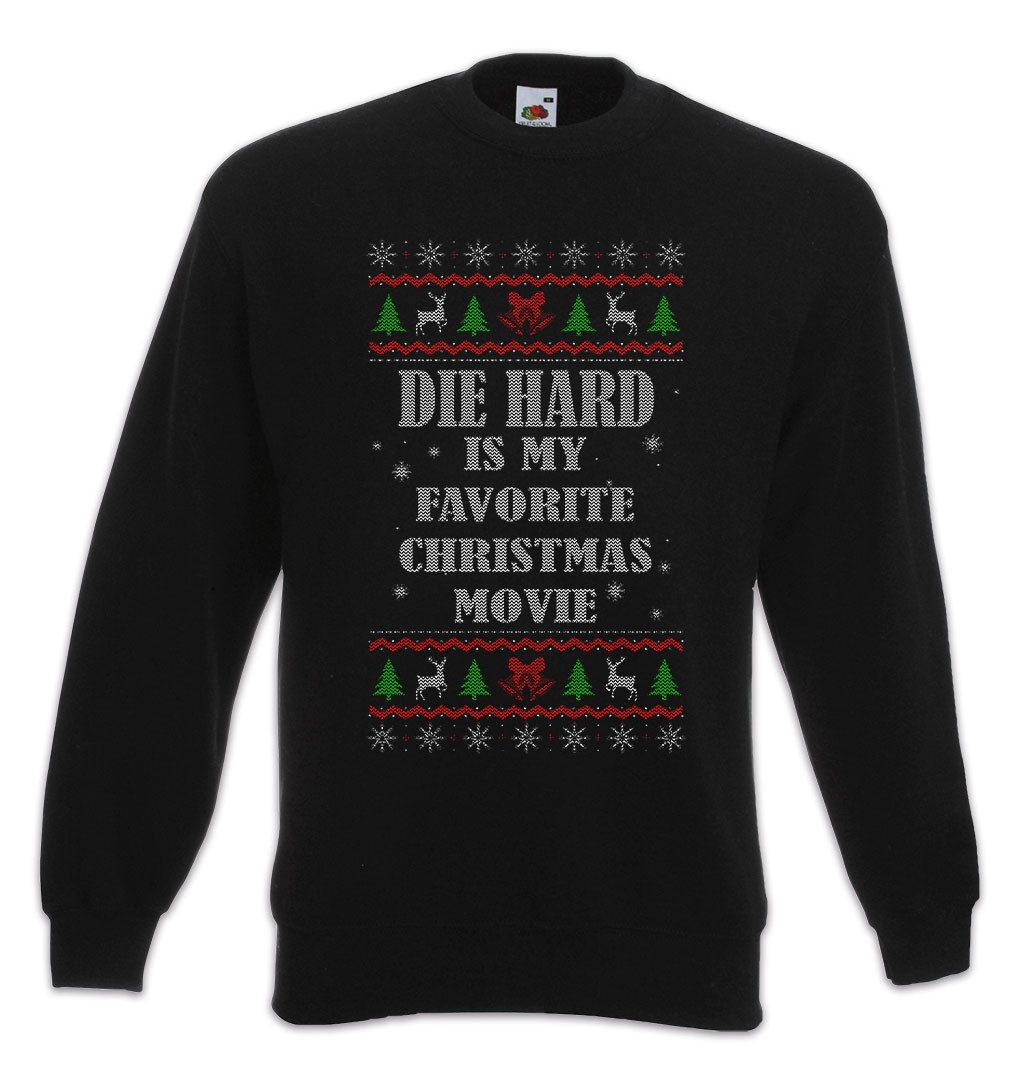 Sweatshirt My Favorite Christmas Movie Sweatshirt Merry Hard Santa Die Langsam