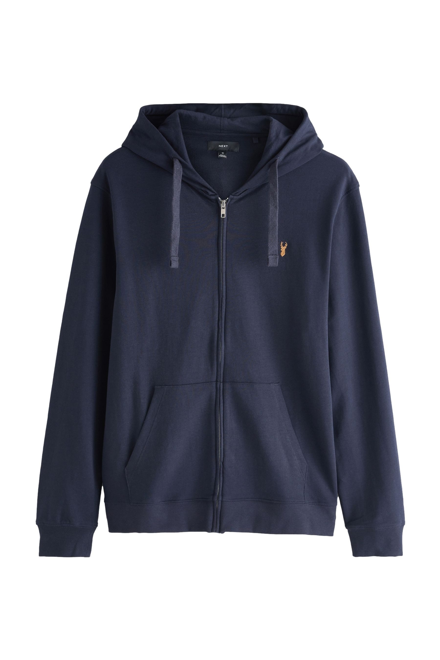 Next Kapuzensweatshirt Leichte Velours-Kapuzenjacke mit Reißverschluss (1-tlg)