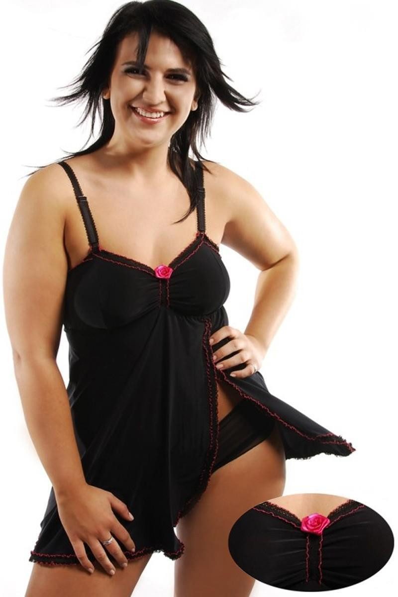 Andalea Babydollkleid schwarzes Babydoll Margeritta M/1019 von Andalea Dessous