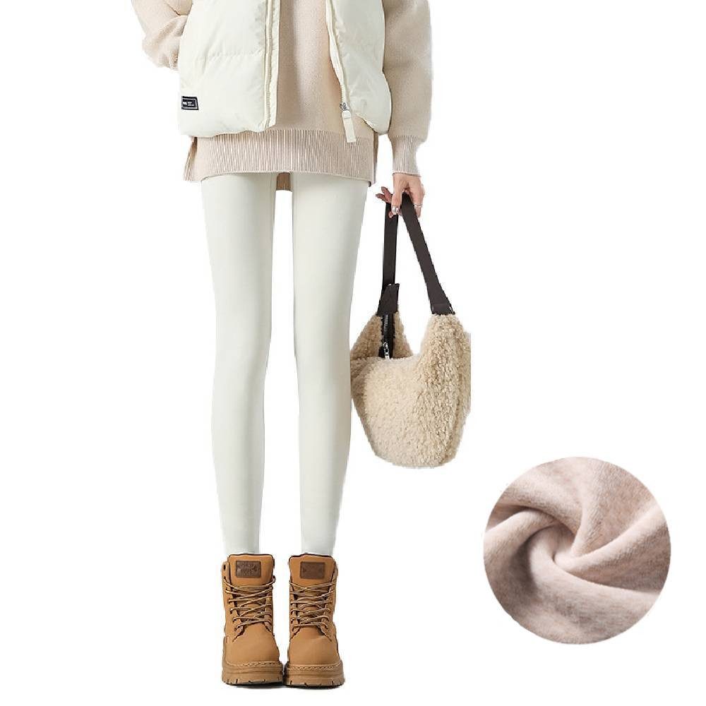 Blusmart Thermoleggings Damen-Warme-Leggings 7/8-Länge für den Winter (Verd günstig online kaufen