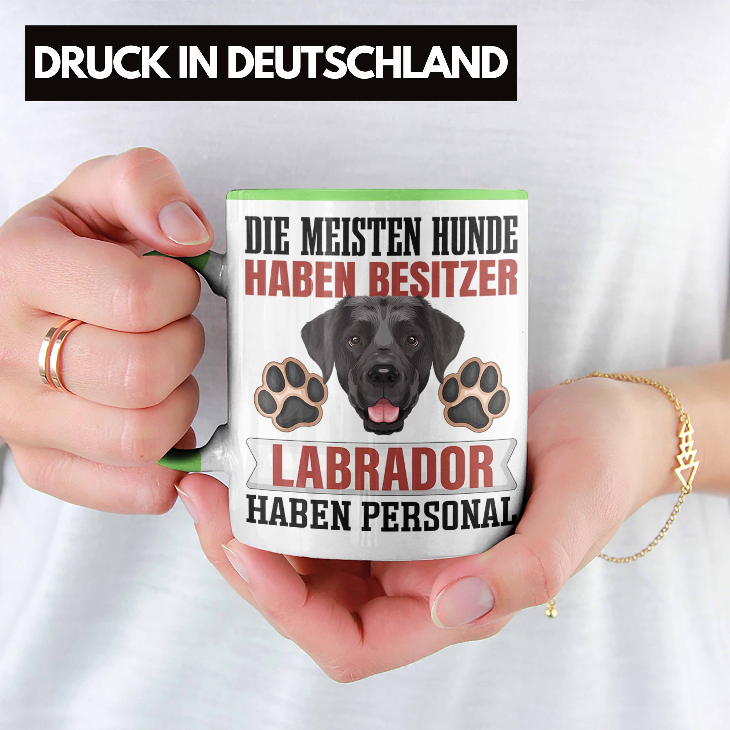 Trendation Tasse Labrador Tasse Besitzer Besitzer Geschenkidee Grün Geschenk Lustiger Spruch