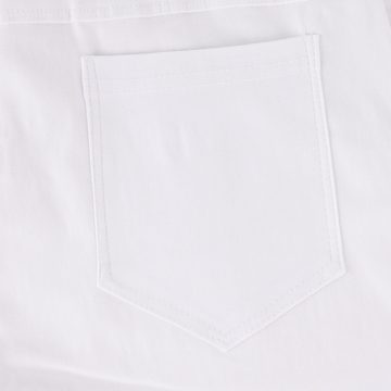 MIRROSI Stretch-Hose Weiß Arbeitshose Schwester Strech elegant kurzgrössen Damen Hosen für Frühling, Sommer