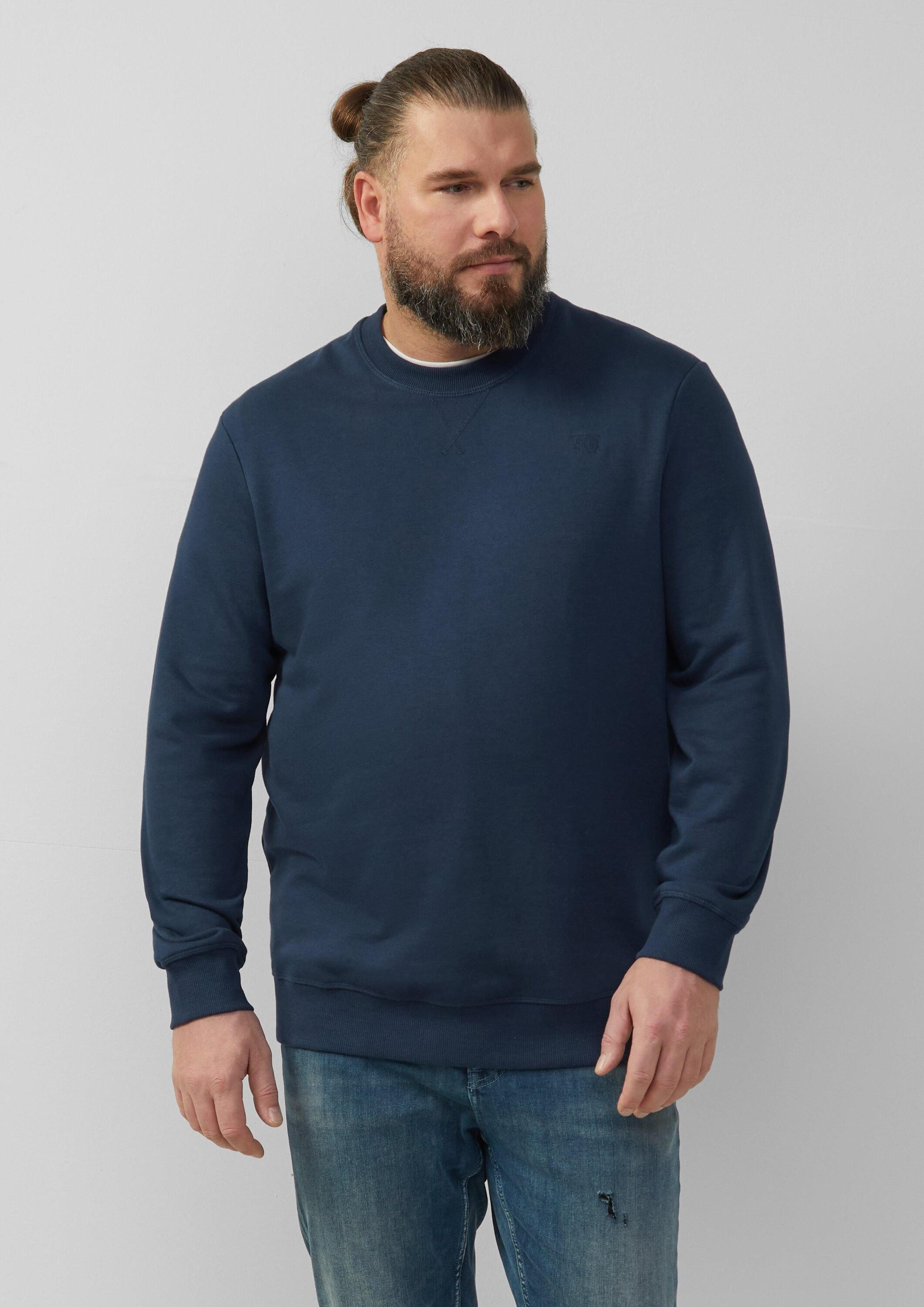 s.Oliver Sweatshirt Sweatshirt Sweatshirt mit Label-Stickerei günstig online kaufen