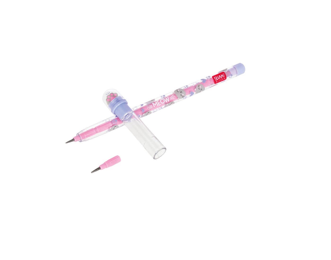 Legami Buntstift Stapelbarer Bleistift mit Radiergummi - Take a Tip Kitty – Bild 2 von 2