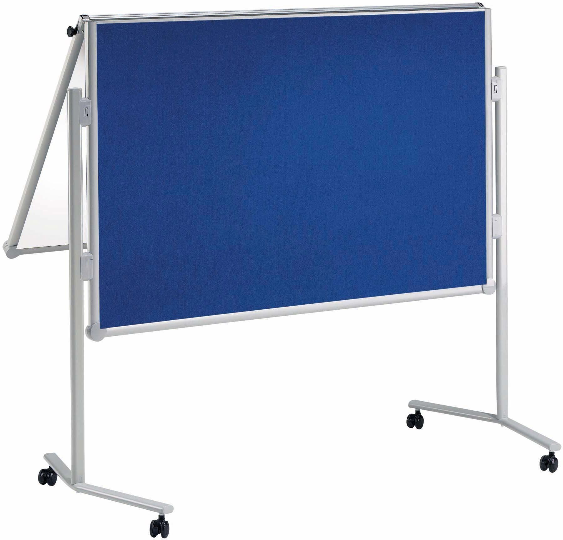 MAUL Standtafel Moderationstafel professionell 150x120cm Textil/Whiteboard