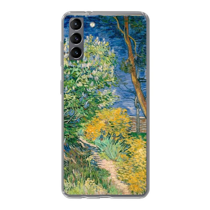 MuchoWow Handyhülle Die Büsche bei Arles - Vincent van Gogh Phone Case Handyhülle Samsung Galaxy S21 Plus Silikon Schutzhülle