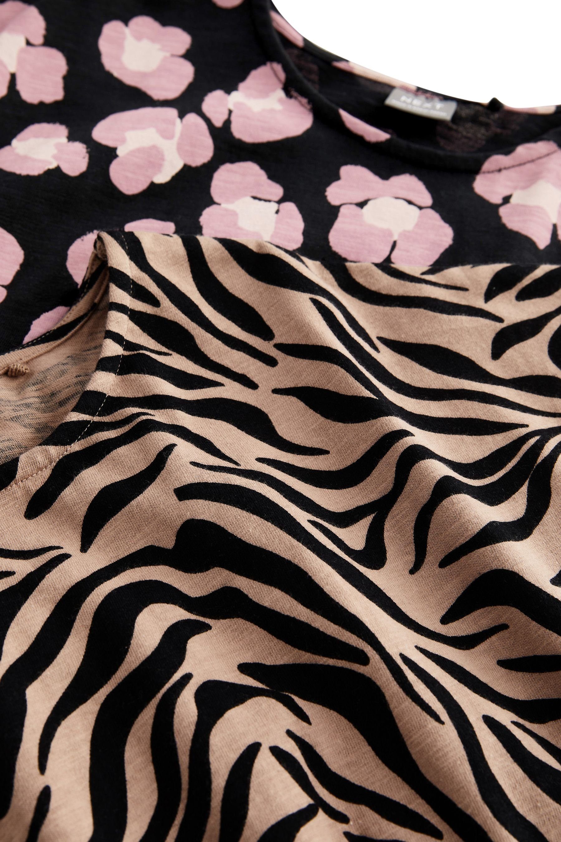 Print/Zebra Next Back/Pink Jerseykleid Animal (2-tlg) Jerseykleider, Print 2er-Pack