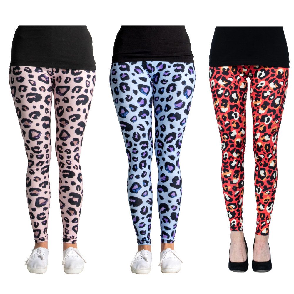 Leggings Leo Line – 3er-Set Leggings im angesagten Leoparden-Design