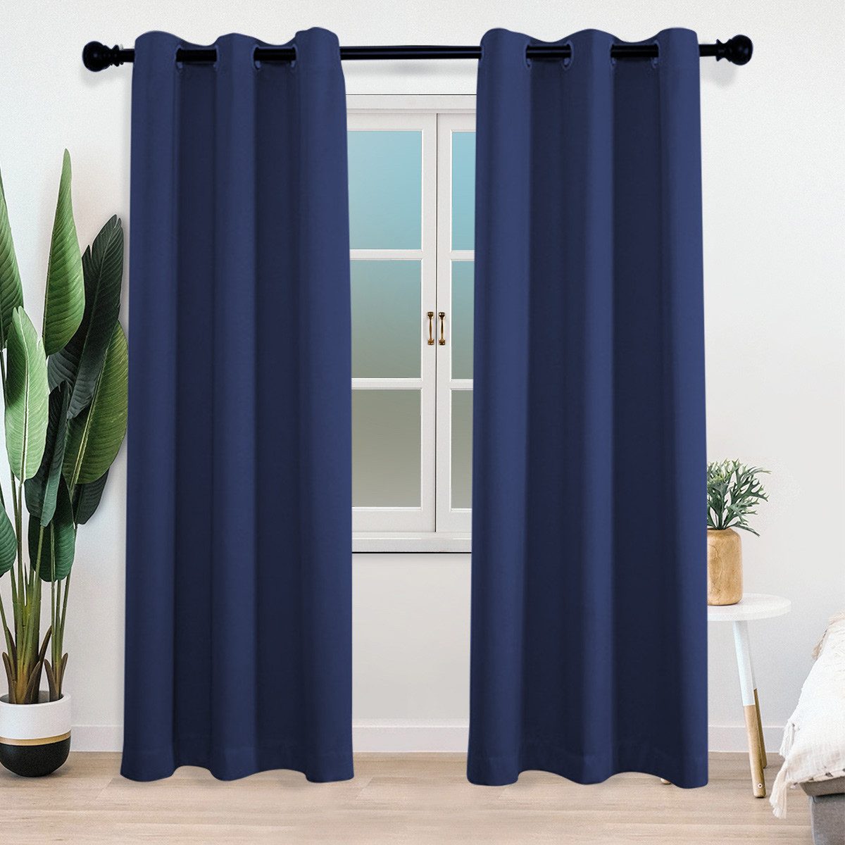 Simloveve Verdunkelungsvorhang 2er-Set Gardinen Blickdichte Thermo Vorhang 260g/m², Ösen (2 St), blickdicht, Polyester, Kälteschutz Warm Abdunkelnd, einfarbig, verschiedene Größen
