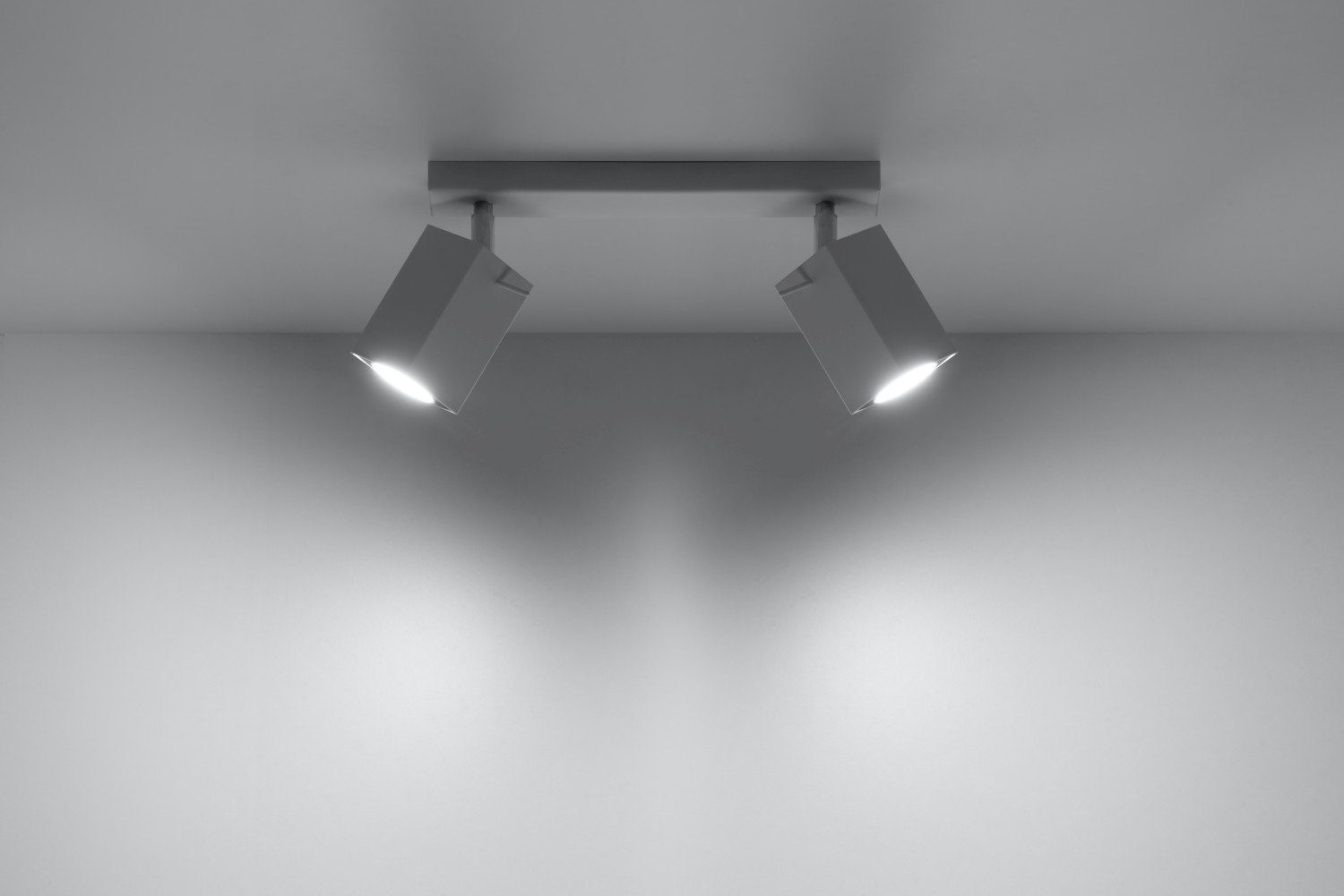 Licht-Erlebnisse Deckenstrahler FALERIA, ohne Bauhaus Küche Deckenlampe Wohnzimmer Aufbauspot Leuchtmittel, Flur Weiß H:15cm