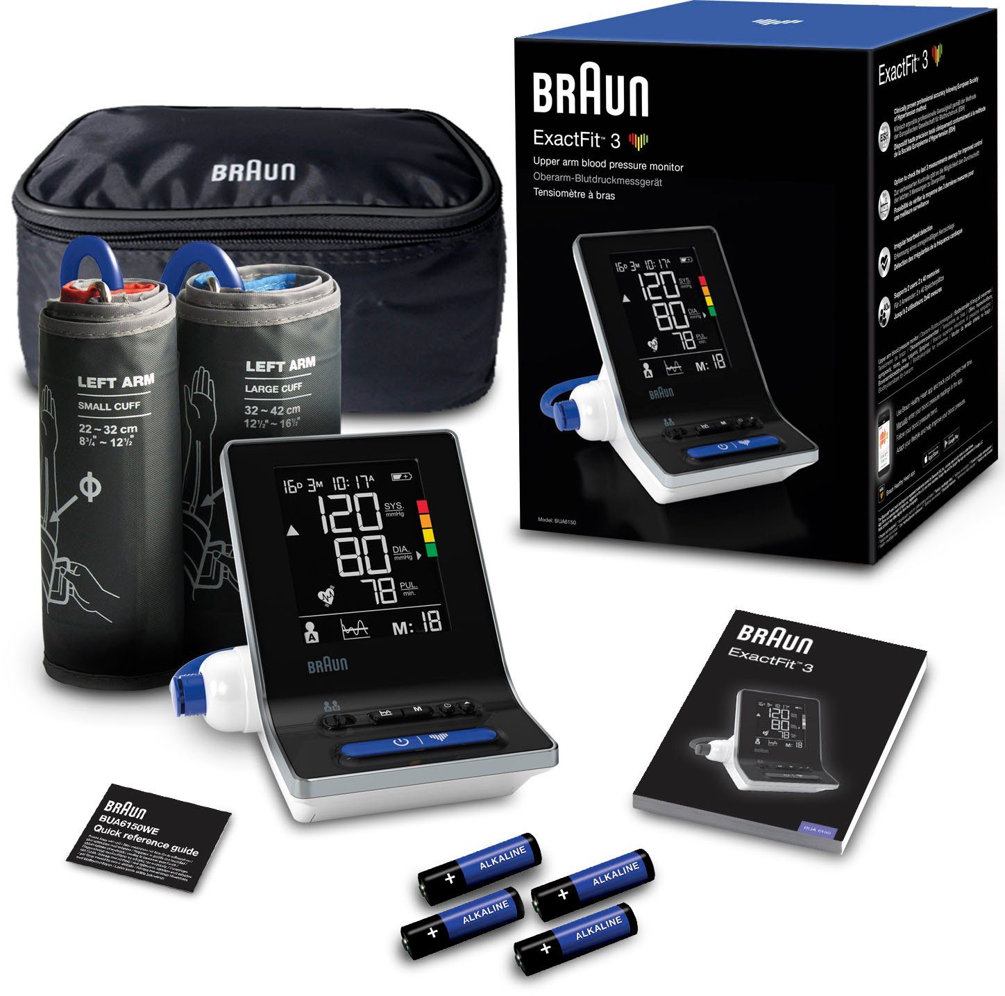 Braun Oberarm-Blutdruckmessgerät ExactFit 3 BUA6150 online kaufen | OTTO