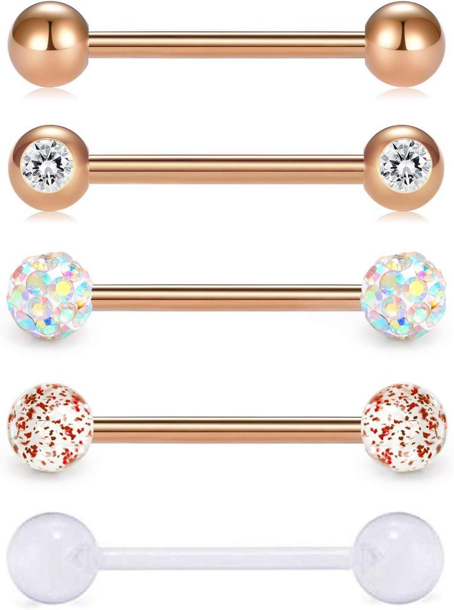 LuxusKollektion Piercing-Set 5er Zungenpiercing Set 14 günstig online kaufen