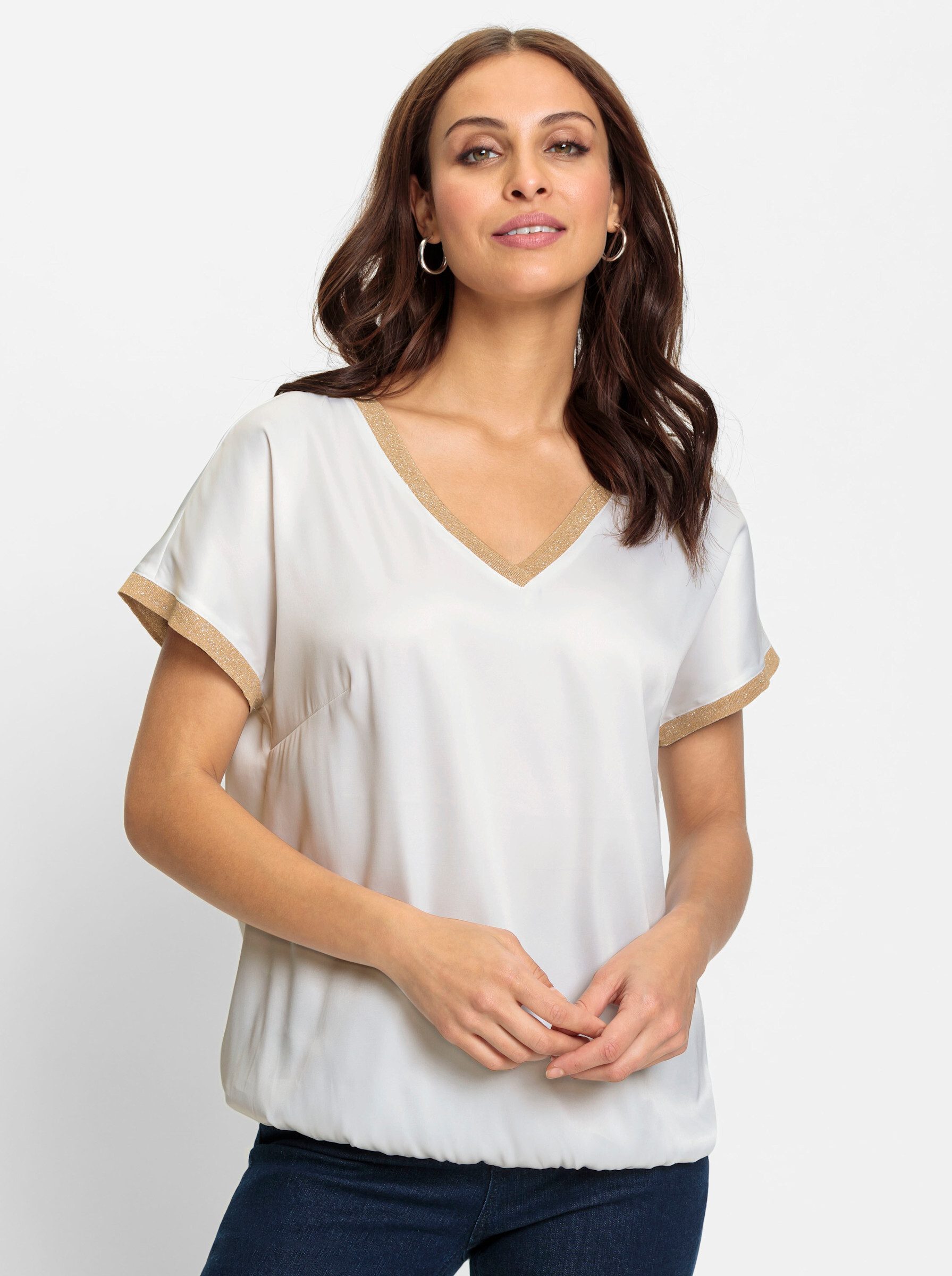 Klassische Bluse Schlupfbluse