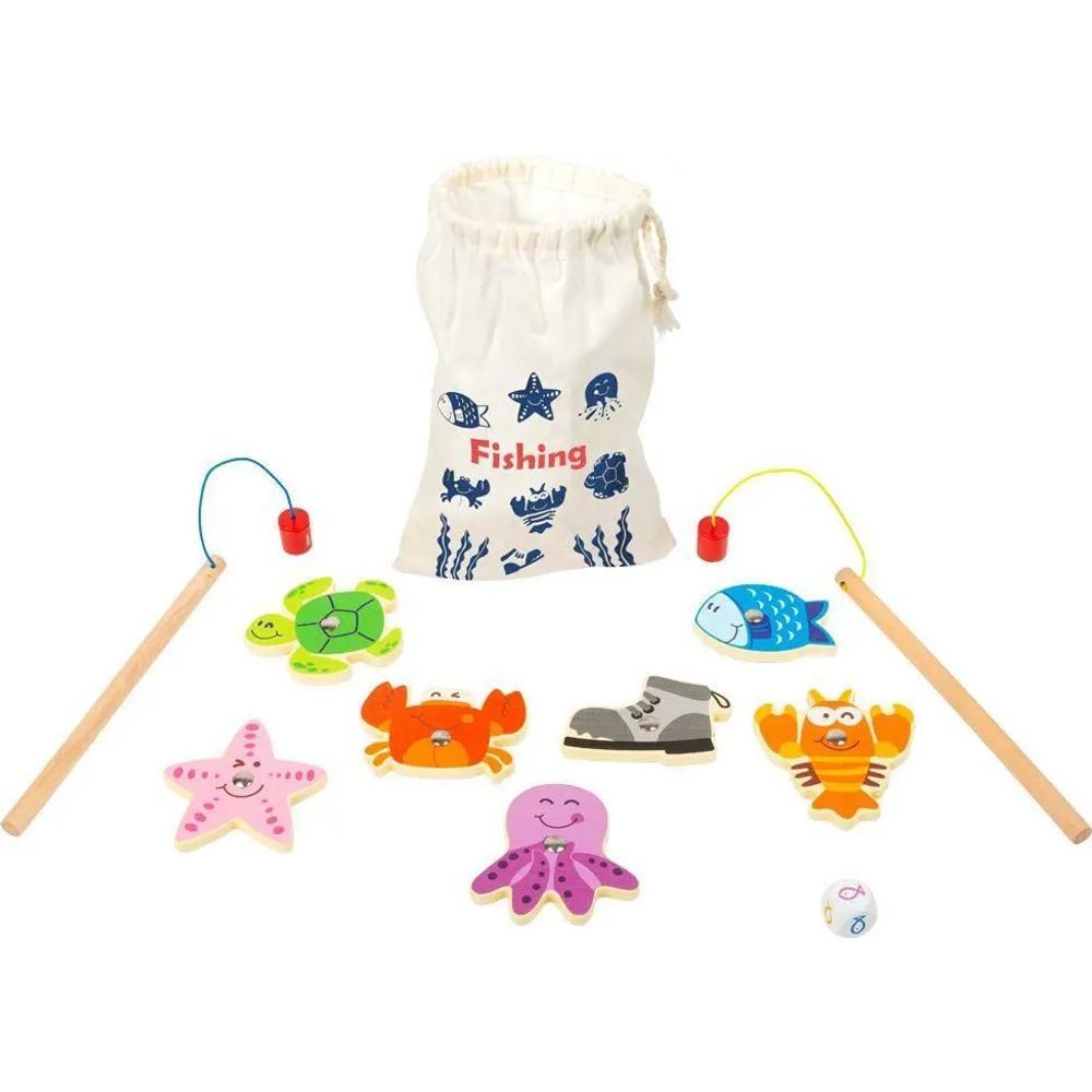 Small Foot Spiel Fische angeln Reisespiel