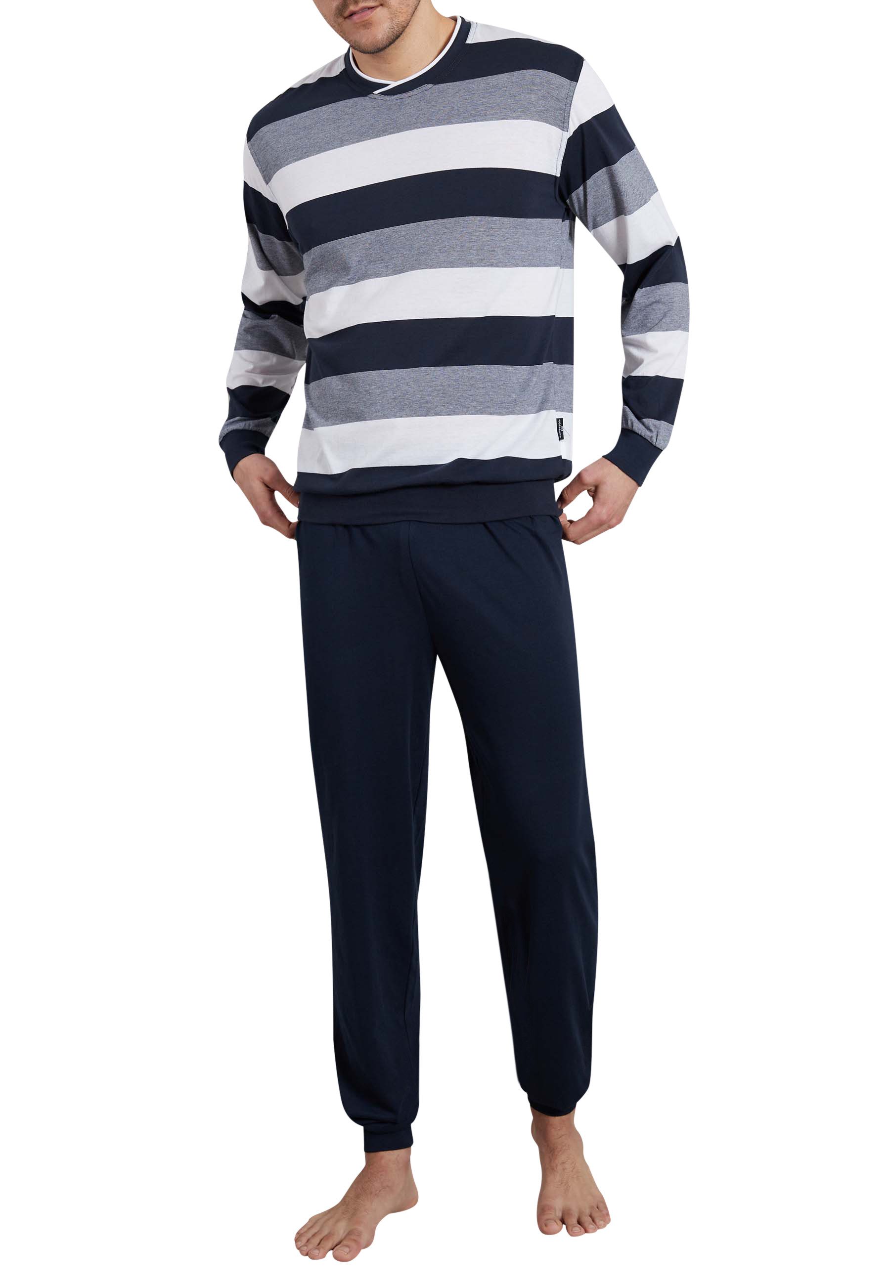 GÖTZBURG Pyjama GÖTZBURG Herren Pyjama blau günstig online kaufen