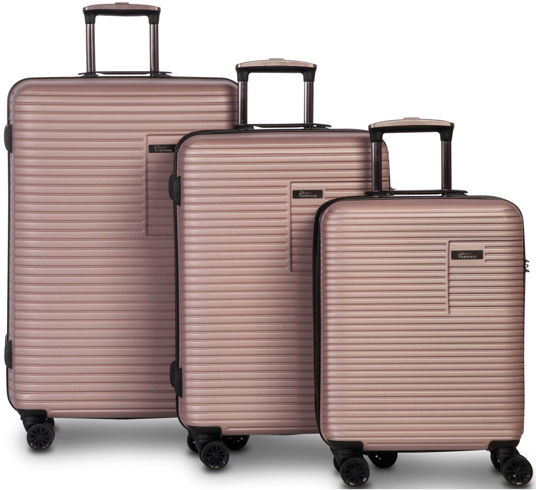 4 Trolleyset (3 Breeze, rosa, tlg) Rollen, WORLDPACK