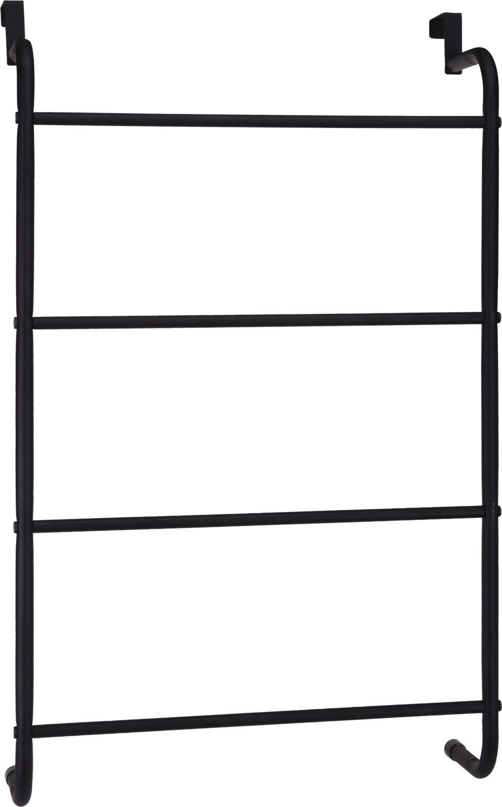 Koopman Handtuchleiter Schwarz, 73x44 cm, Metall, Schwarz, zum Einhängen, Handtuch