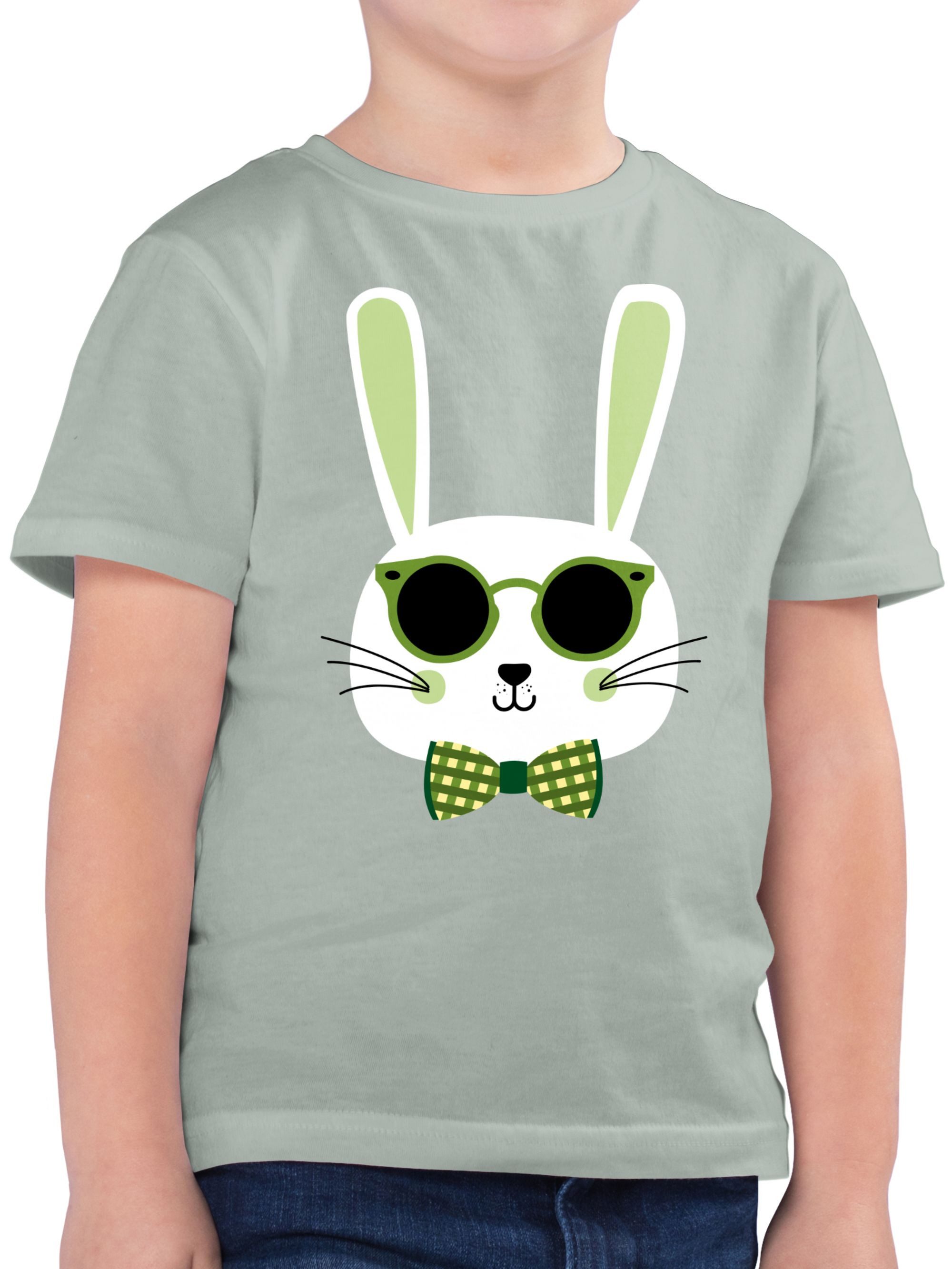 Shirtracer T-Shirt Osterhase Sonnenbrille Grün (1-tlg) Geschenk Ostern