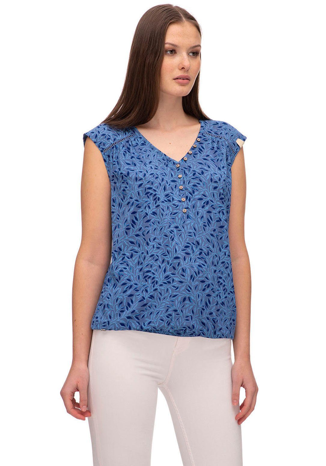 Verkauf von Originalprodukten läuft! Ragwear V-Shirt Shirt SALTTY A indigo blue