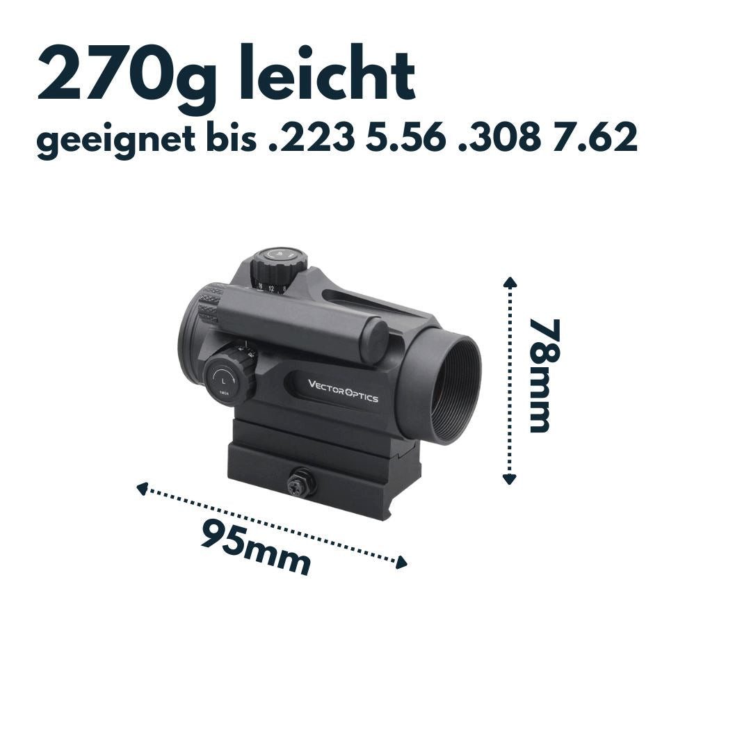Vector Optics Punktvisieraufsatz Vector Optics SCRD-D26 Nautilus 1x30 Double Reticle