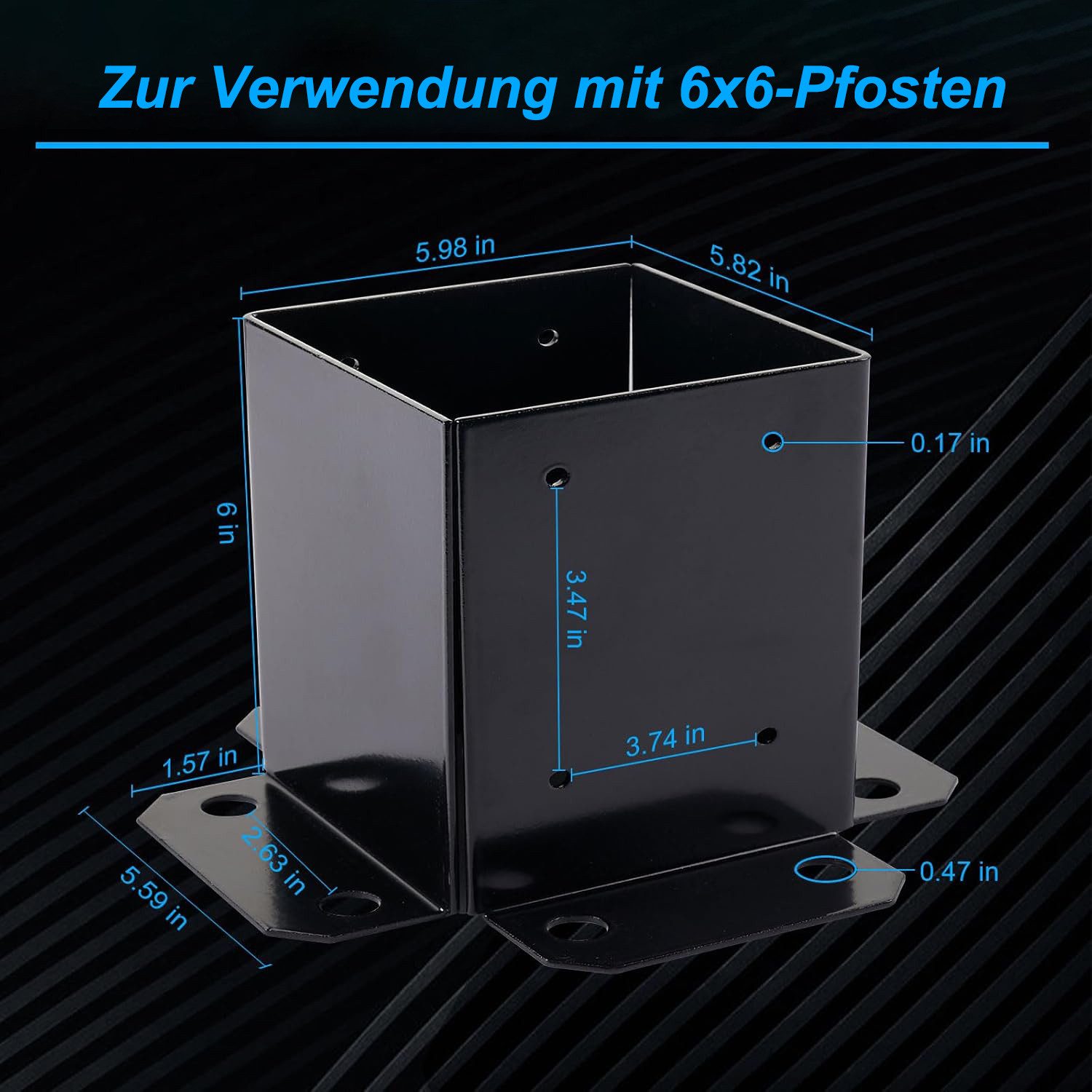 OUTMAX Zaunpfosten 2 STK 6 x günstig online kaufen