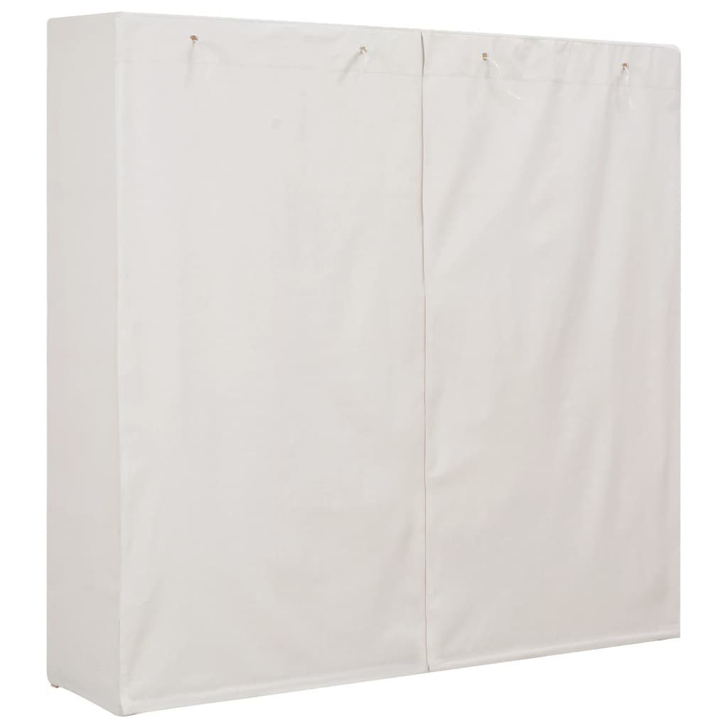 furnicato Kleiderschrank 170 173 x 40 cm Stoff Weiß x