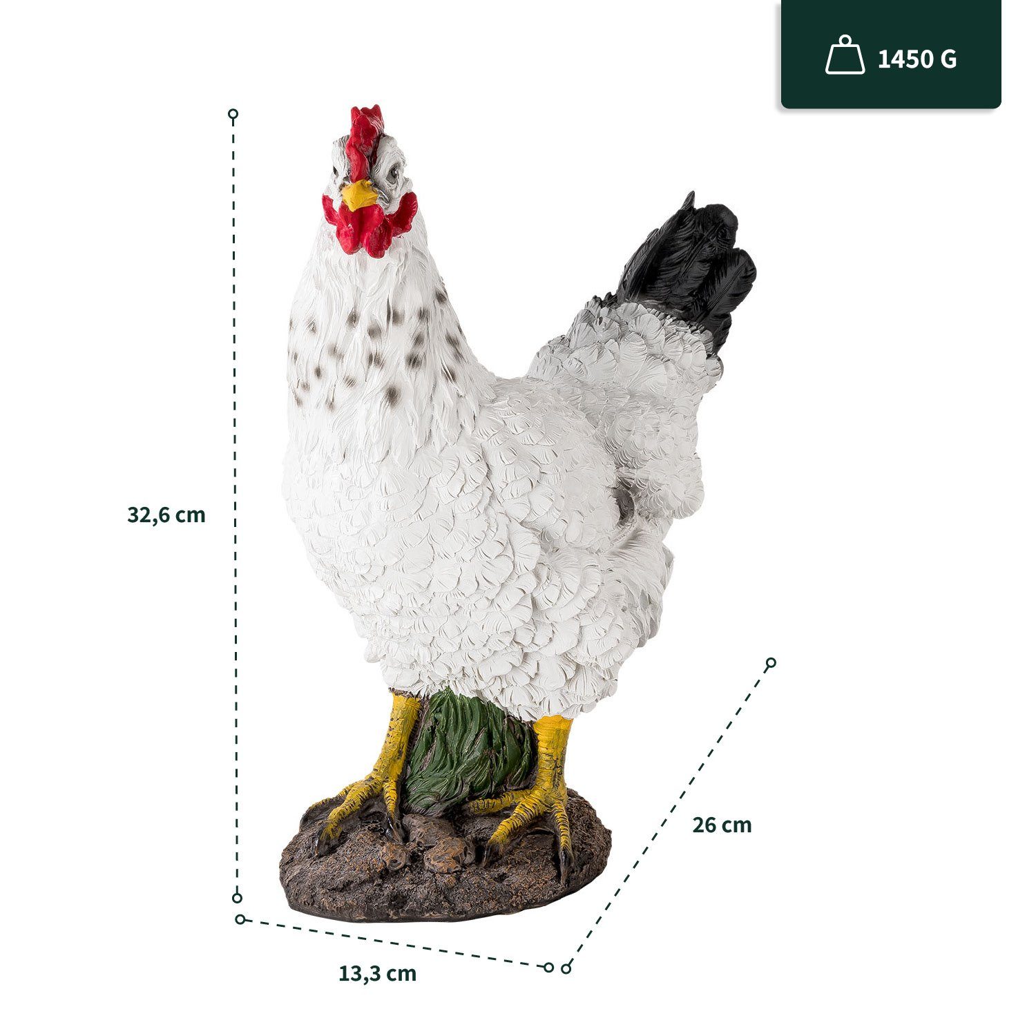 VERDOBA Gartenfigur Hühner, Hähne, Küken Gartenfiguren günstig online kaufen