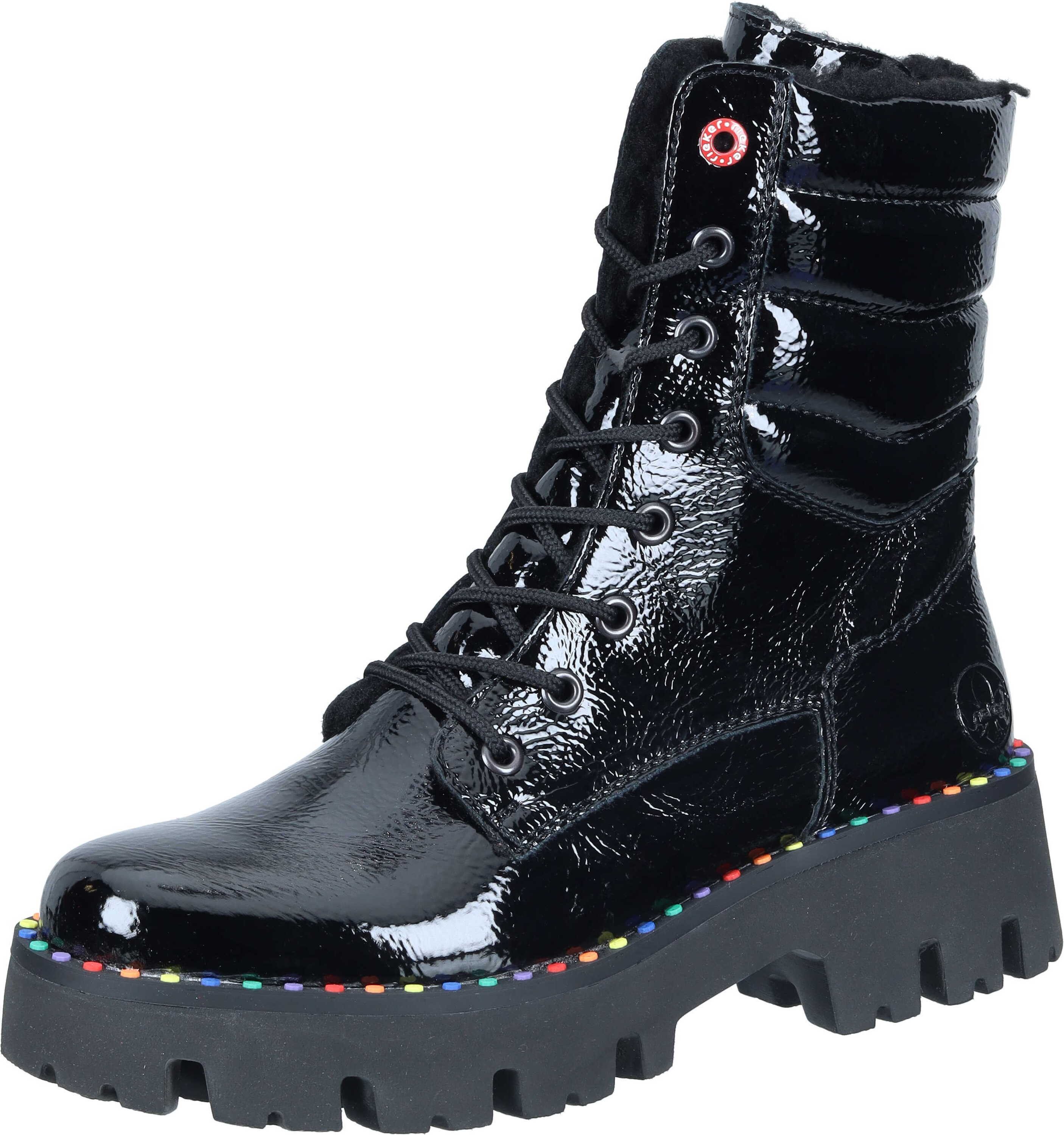 Rieker Stiefeletten Schnürstiefelette aus strapazierfähigem Synthetik günstig online kaufen