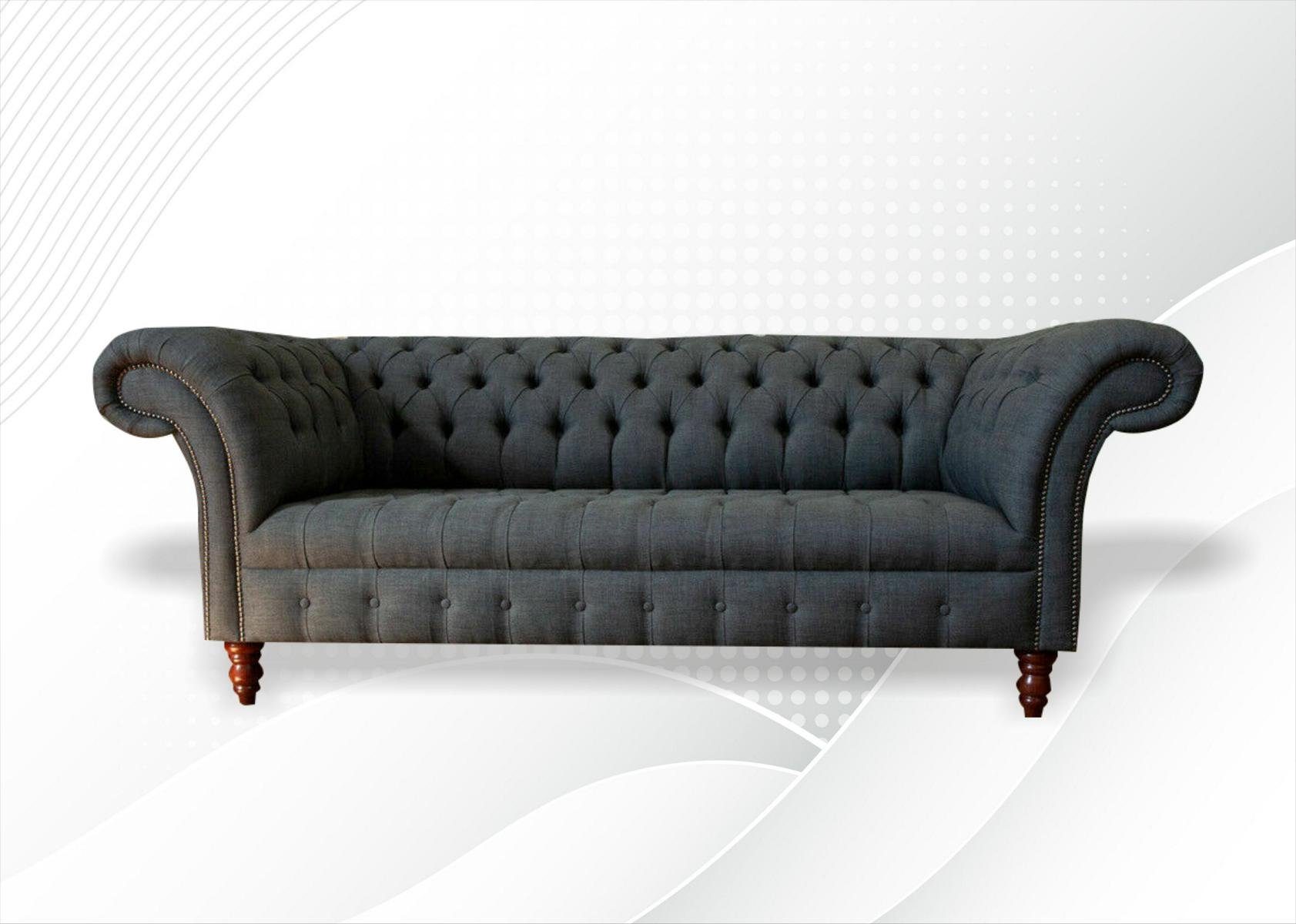 JVmoebel 3-Sitzer, Chesterfield 3 Sitzer Sofa Design Sofa Couch 225 cm