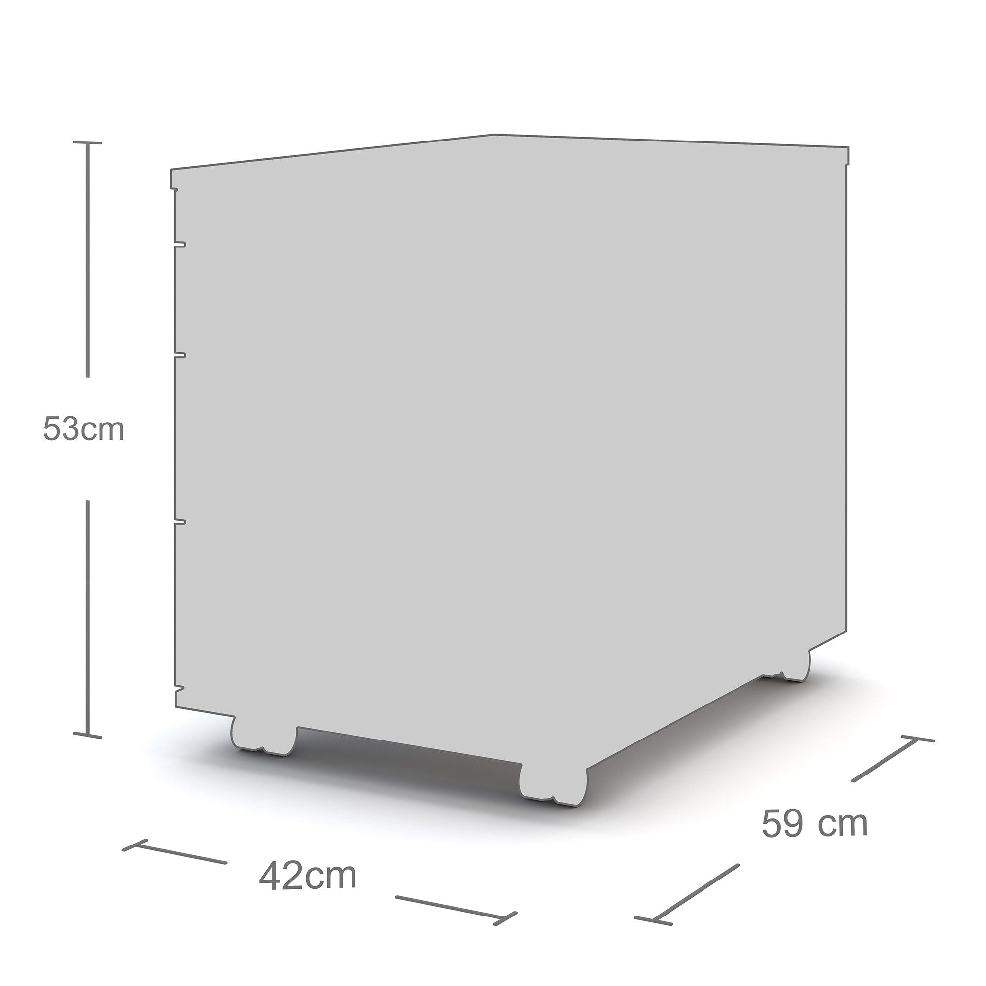 ASSMANN Büromöbel Rollcontainer Pontis, (fertig montiert, für Büro und Homeoffice), TÜV-zertifiziert, Blauer Engel, FEMB Level 3
