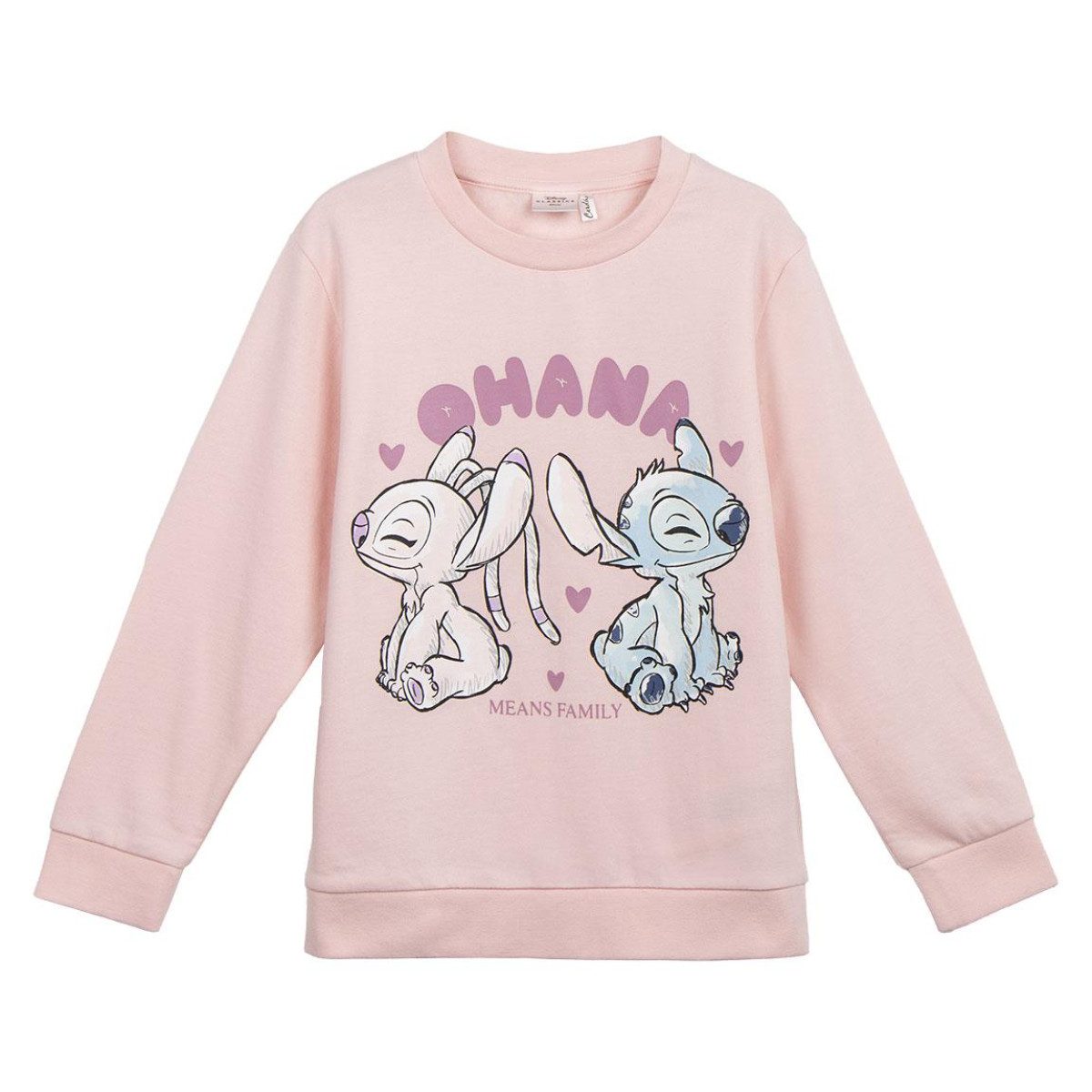 Cerda Sweatshirt Disney Stitch Sweatshirt Kinder Baumwolle Polyester angeraut bequem