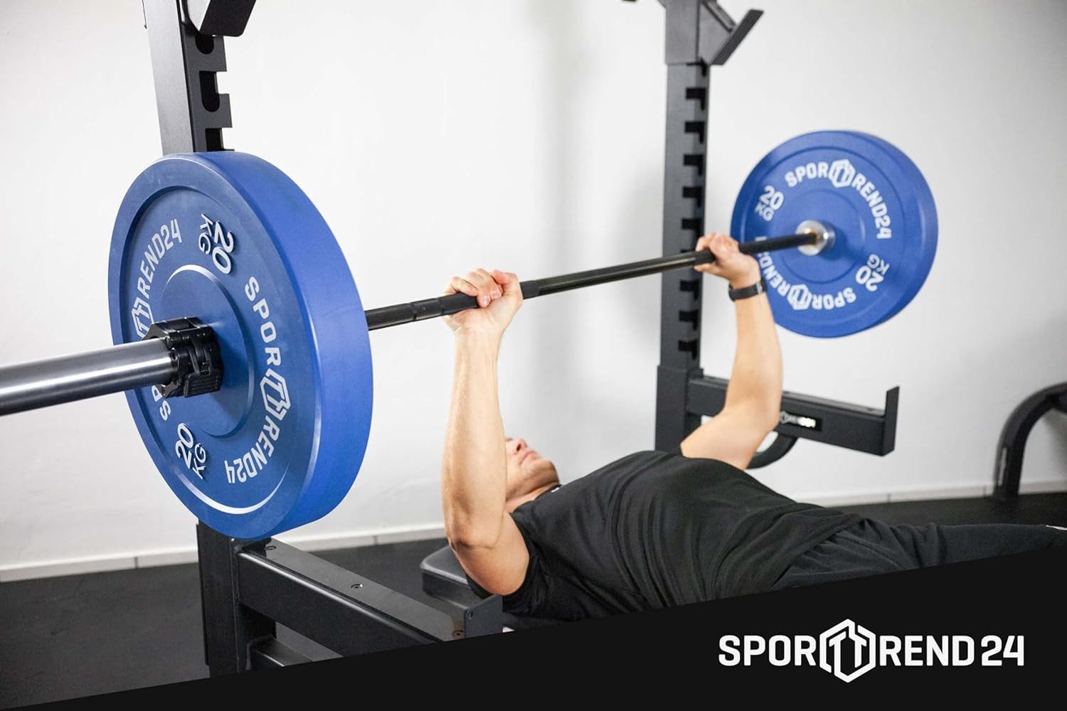 Sporttrend 24 Hantelscheiben Bumper Plate 2 x 5kg Gewichtsscheibe, Aufnahme